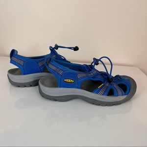 Keen - Closed Toe Blue Hiking Sandals Size 7